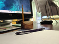Side view showing 45 degree miter phone prop